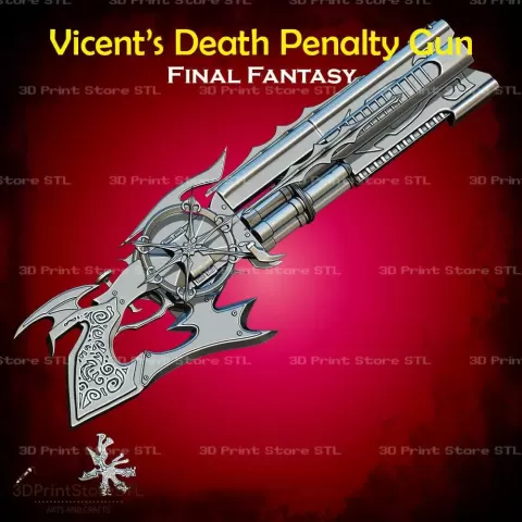 Vincents Death Penalty Cosplay Final Fantasy - STL File - 3D Print Store STL