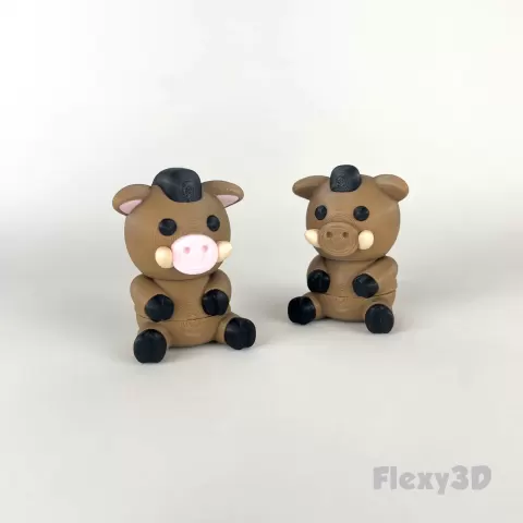 Articulated Wild Boar - flexy3d