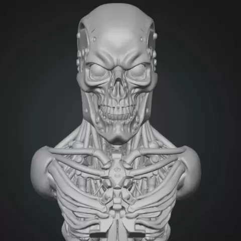 Robot Skull - PrintCrafted