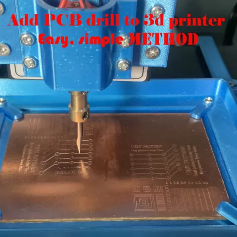 Add PCB drill and holder to 3d printer by Henry Wang