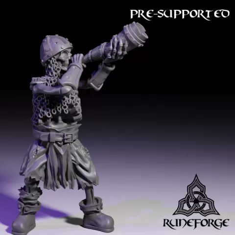 Skeletal Horn Blower by Runeforge Studios