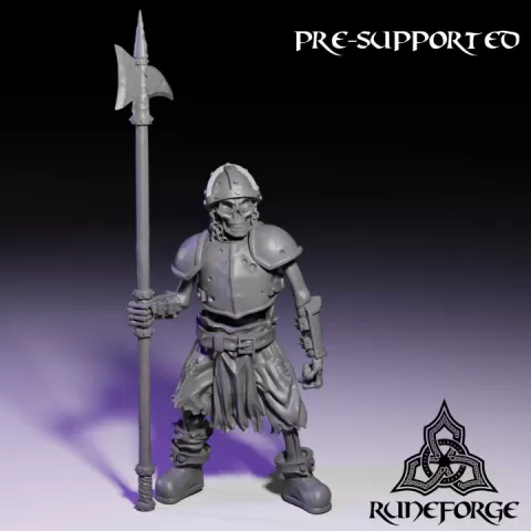 Skeletal Army - Halberd - Sentry by Runeforge Studios