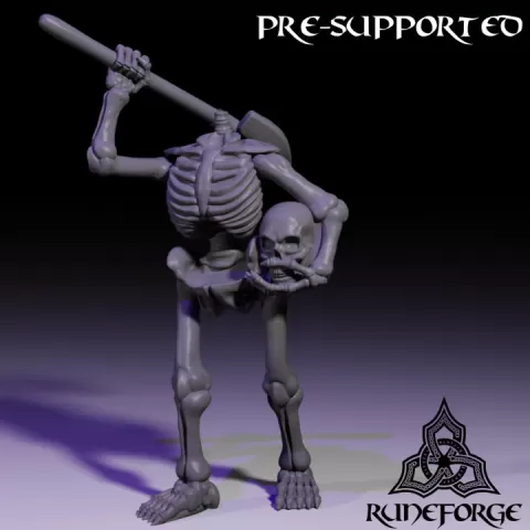 Graveyard Skeleton - Holding Head by Runeforge Studios