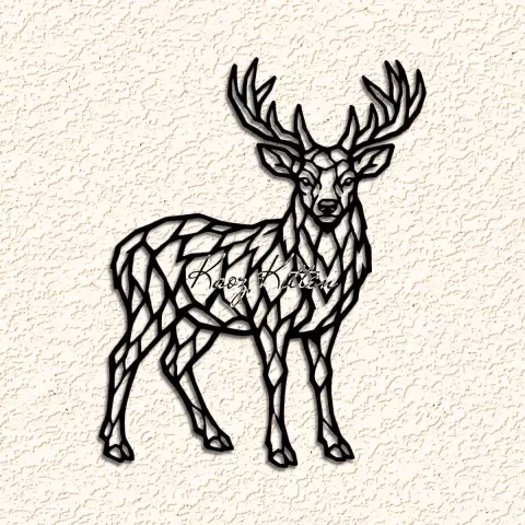 DEER wALL aRT hOME dECOR