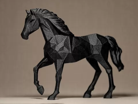 Geometric HORSE Figurine
