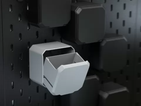 IKEA Skadis customizable tilt drawer SKADBOX