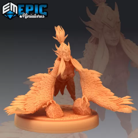 Harpy Lady Preying / Half Woman Bird Hybrid / Classic Monster by Epic-Miniatures