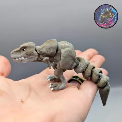 Baby Flexi T Rex Keychain