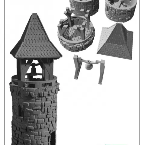belltower (stl files) by 3D-Printfiles