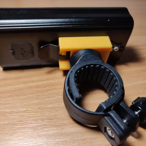 Bike light slide mount by Dan Mannock
