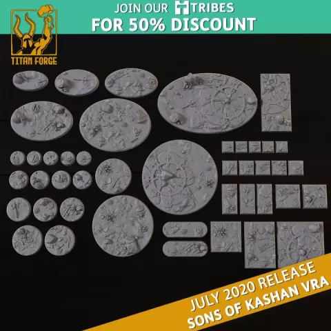 Bases - Sons of Kashan Vra - Titan Forge Miniatures July 2020 by Titan Forge Miniatures