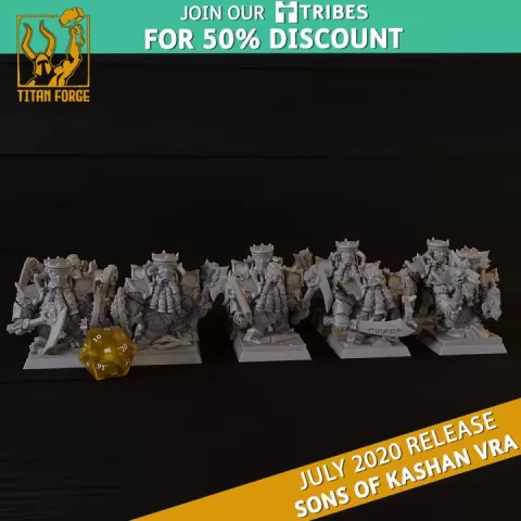 Warriors - Sons of Kashan Vra - Titan Forge Miniatures July 2020 by Titan Forge Miniatures