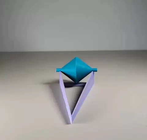 Uphill Roller illusion desk toy