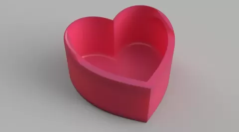 Simple Heart Box - Sliding