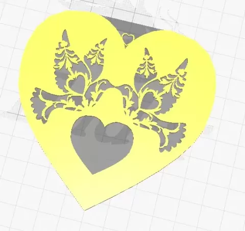 lovebirds keychain or pendent