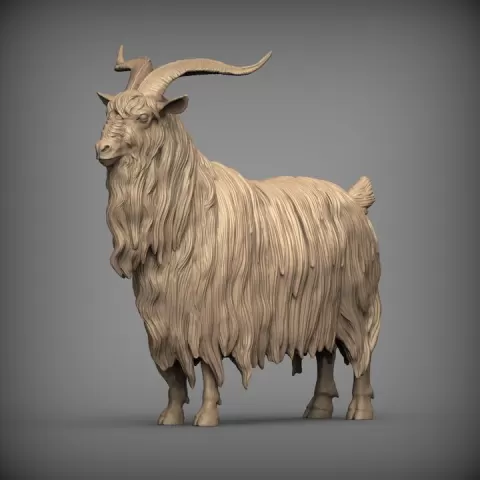 Dutch Landrace Goat Realistic Farm Animal Sculpture 3D print model by Alexander3dart