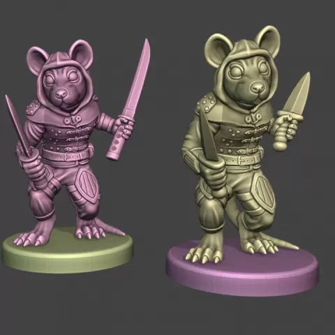 Ratfolk Assassin by Clay Rade