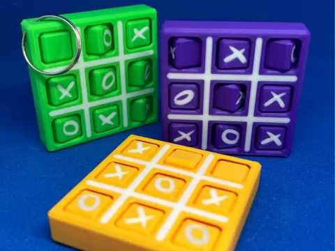 TicTacToe - Small Keychain IV