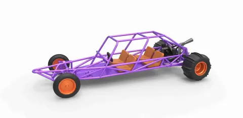 Diecast old school Sand Rail buggy Version 3 Scale 1:25 - 3DTechDesign