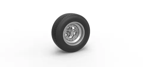 Front wheel from Sprint car Version 1 Scale 1:25 - 3DTechDesign