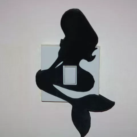 Mermaid light switch cover by B Murphy