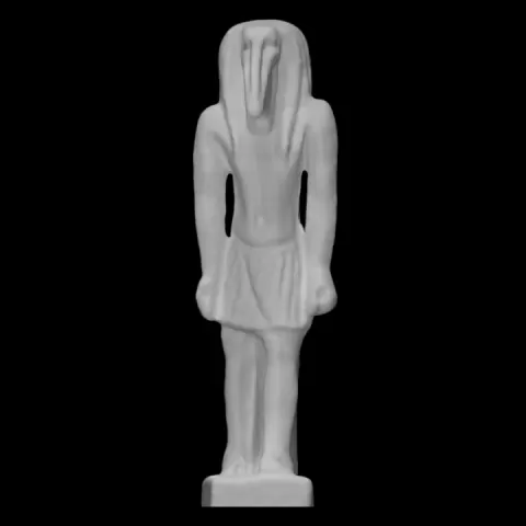 Faience figurine of Thoth by Harvard Museum of the Ancient Near East