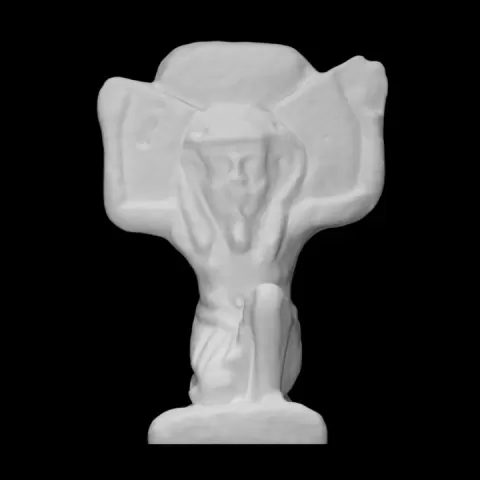 Faience figurine of a god by Harvard Museum of the Ancient Near East