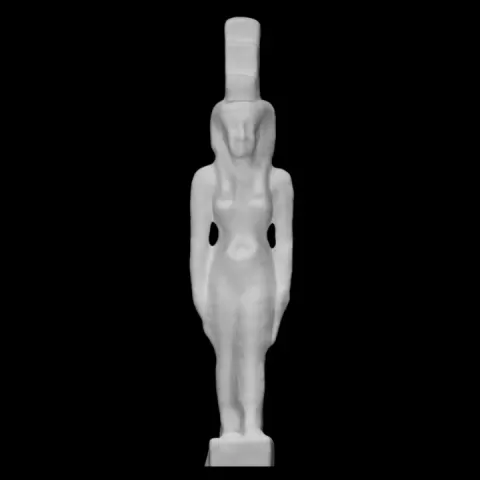 Faience figurine of Isis (?) by Harvard Museum of the Ancient Near East