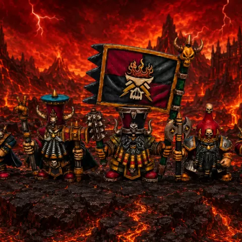 Fantasy Evil Dwarf Command x 5
