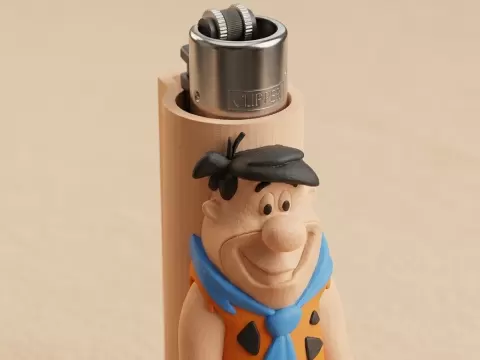 Fred Flinstone Clipper Lighter Case