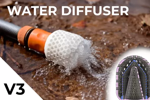 Water diffuser for water hose