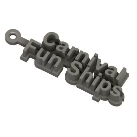Carnival Fun Ships Keychain / Keyring