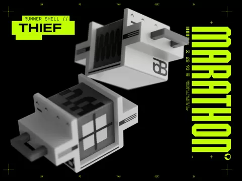 MARATHON // THIEF - Shell Core keychain
