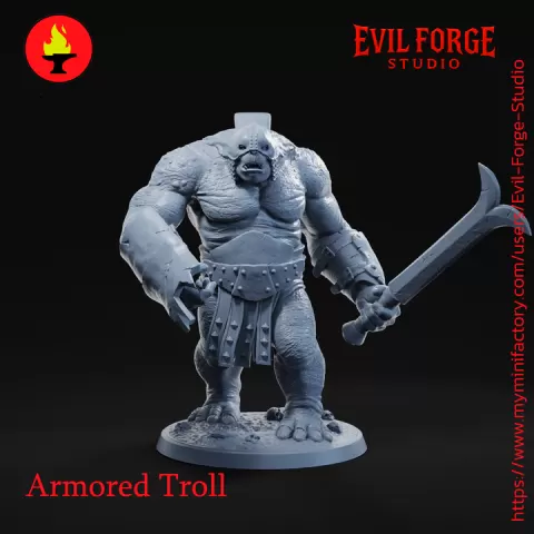 Armored Troll by Evil Forge Studio