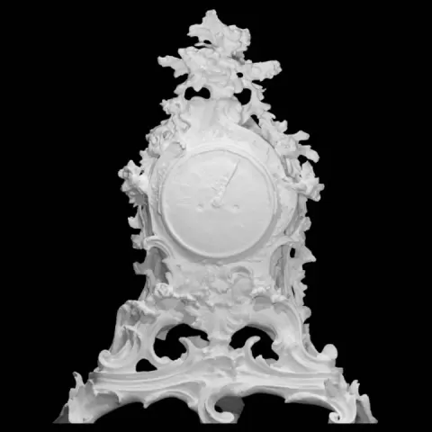 Clock, Pendule rocaille by Marchal Geoffrey