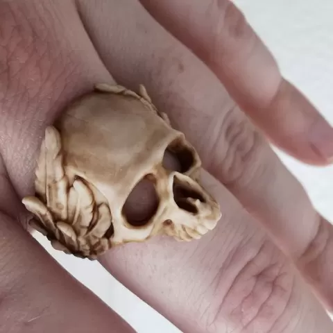 Winged Skull Ring