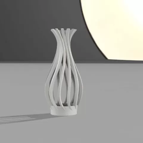 Spiral flow vase