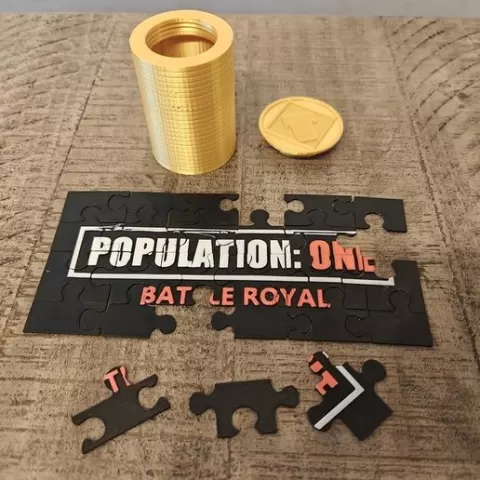Population One Puzzle w/ Coin Container