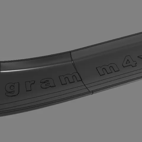 Diffuser overlay for front bumper. universal. thickness 3mm