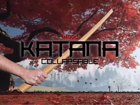 Wood Katana Collapsible