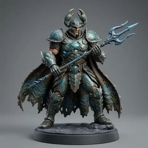 Zodiac Inspired 3D Collectibles Cancer Male Character - 3DModellerblr