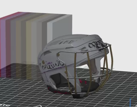 Mycro hurling helmet