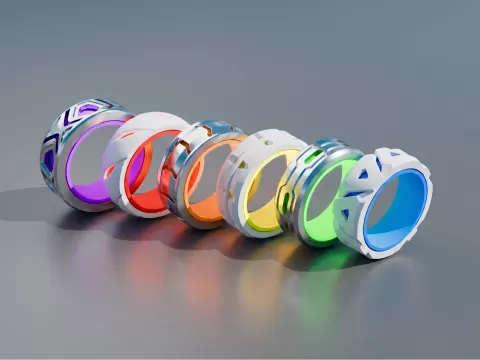 Fidget Spinner Ring Collection Pt. 2