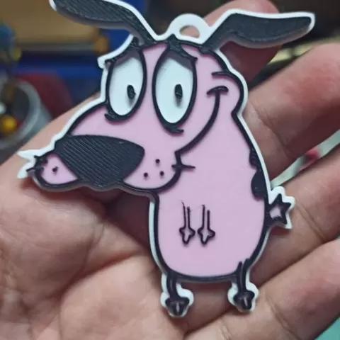 Key ring - Courage - The Cowardly Dog