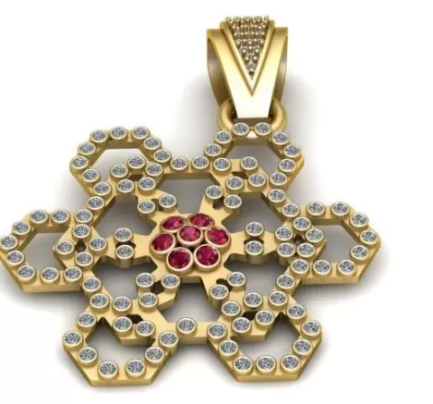 Compre flower PENDANT 3D PRINTABLE MODEL