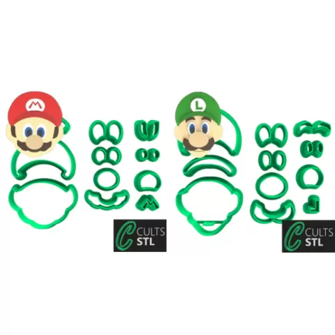 KIT CORTADORES - SUPER MÁRIO - 5cm