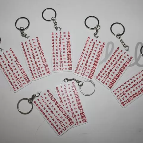 Multiplication Table Key Chain Mode