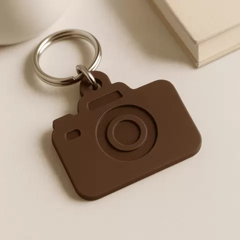 3D Printed Camera Shaped Keychain