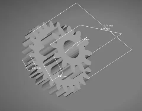 CGEM RA/DEC Motor Gearbox Replacement Spur Gear (Internal Plastic Gear)