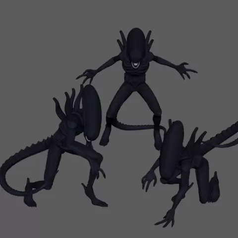 Alien Xenomorph (3 poses Bundle)